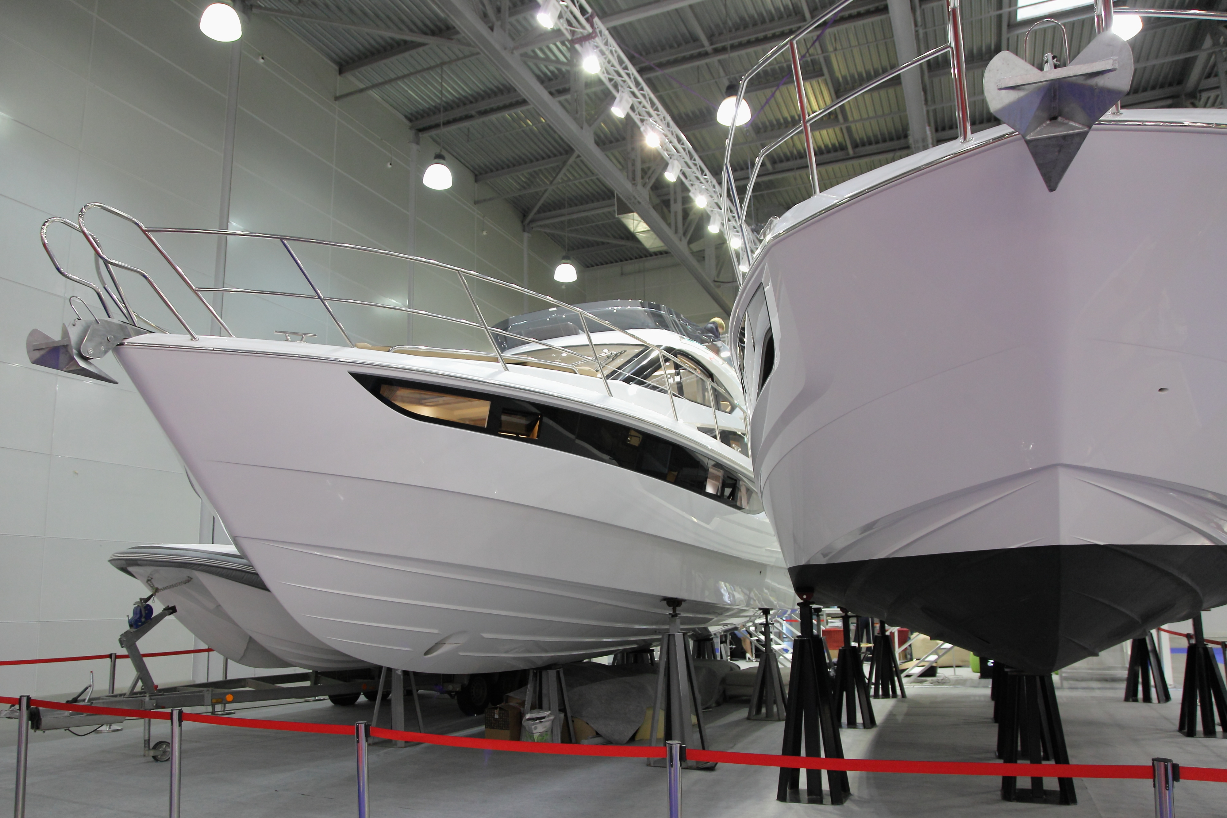 Pressure washed boats in Central Florida