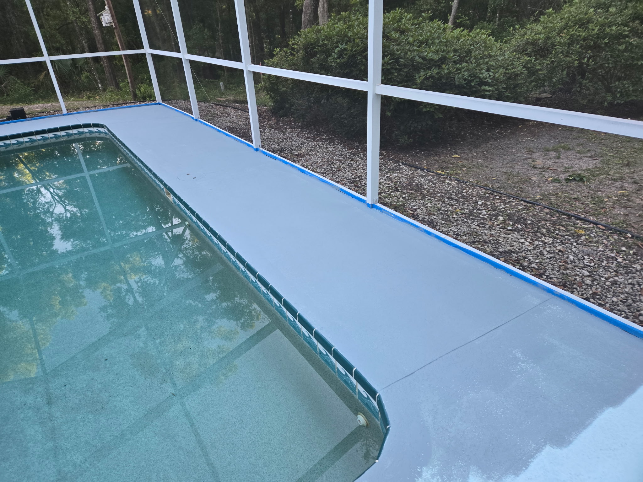 Pressure washed surface in Central Florida